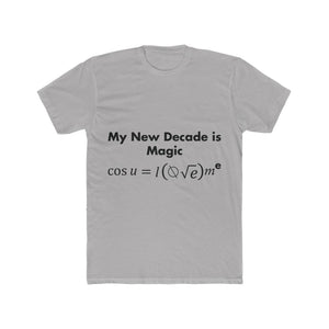 Men's Mathematical "U Love Me" Cotton Crew Tee
