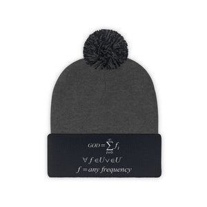 Mathematical "Who is God" Pom Pom Beanie