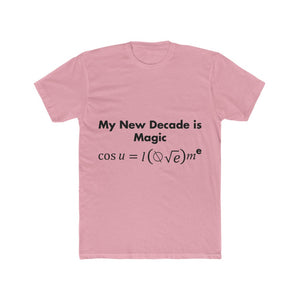 Men's Mathematical "U Love Me" Cotton Crew Tee
