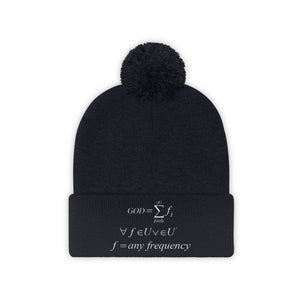 Mathematical "Who is God" Pom Pom Beanie