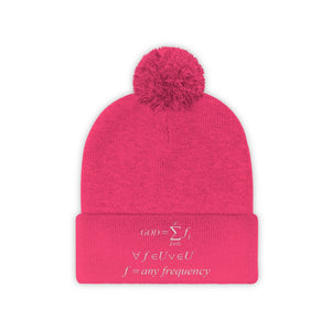 Mathematical "Who is God" Pom Pom Beanie