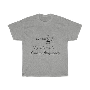 Unisex Mathematical "Who is God" Heavy Cotton Tee