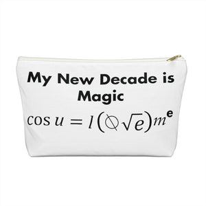 Mathematical "U Love Me" Accessory Pouch w T-bottom