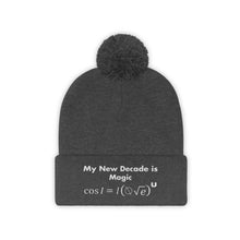 Load image into Gallery viewer, Mathematical &quot;I Love U&quot; Pom Pom Beanie