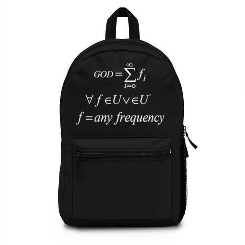 Black Backpack Mathematical 