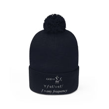 Load image into Gallery viewer, Mathematical &quot;Who is God&quot; Pom Pom Beanie