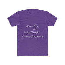 Load image into Gallery viewer, Men&#39;s Mathematical &quot;Who is God&quot; Cotton Crew Tee