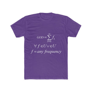 Men's Mathematical "Who is God" Cotton Crew Tee