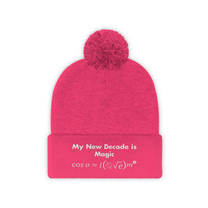 Mathematical I Love Me Pom Pom Beanie