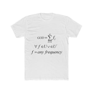 Men's Mathematical "Who is God" Cotton Crew Tee