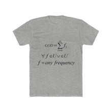 Load image into Gallery viewer, Men&#39;s Mathematical &quot;Who is God&quot; Cotton Crew Tee