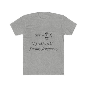 Men's Mathematical "Who is God" Cotton Crew Tee