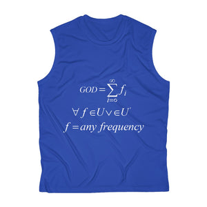 Men's Sleeveless Mathematical "Who is God" Performance Tee