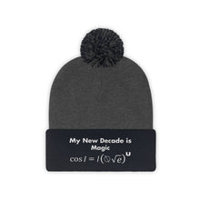 Load image into Gallery viewer, Mathematical &quot;I Love U&quot; Pom Pom Beanie