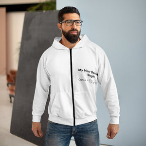 AOP Unisex Mathematical "U Love Me" Zip Hoodie