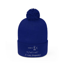 Load image into Gallery viewer, Mathematical &quot;Who is God&quot; Pom Pom Beanie