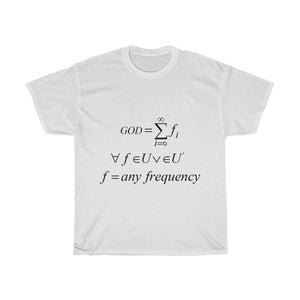 Unisex Mathematical "Who is God" Heavy Cotton Tee