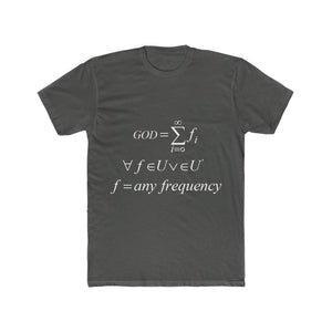 Men's Mathematical "Who is God" Cotton Crew Tee