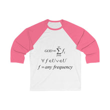 Load image into Gallery viewer, Unisex 3/4 Sleeve Mathematical &quot;Who is God&quot; Baseball Tee