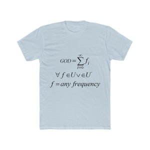 Men's Mathematical "Who is God" Cotton Crew Tee