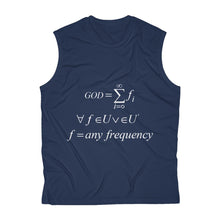 Load image into Gallery viewer, Men&#39;s Sleeveless Mathematical &quot;Who is God&quot; Performance Tee
