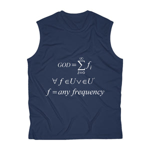Men's Sleeveless Mathematical "Who is God" Performance Tee