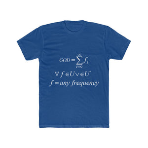 Men's Mathematical "Who is God" Cotton Crew Tee