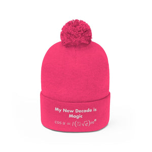 Mathematical I Love Me Pom Pom Beanie