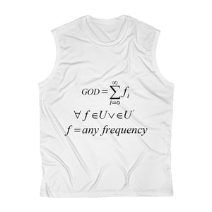 Men's Sleeveless Mathematical "Who is God" Performance Tee