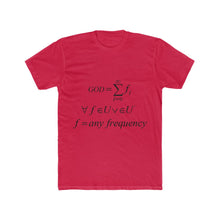 Load image into Gallery viewer, Men&#39;s Mathematical &quot;Who is God&quot; Cotton Crew Tee