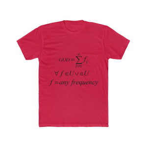 Men's Mathematical "Who is God" Cotton Crew Tee