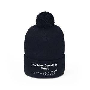 Mathematical "I Love U" Pom Pom Beanie