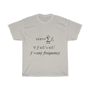 Unisex Mathematical "Who is God" Heavy Cotton Tee