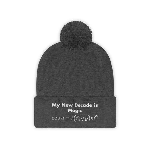Mathematical I Love Me Pom Pom Beanie
