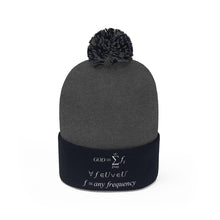 Load image into Gallery viewer, Mathematical &quot;Who is God&quot; Pom Pom Beanie