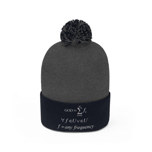 Mathematical "Who is God" Pom Pom Beanie
