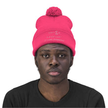 Load image into Gallery viewer, Mathematical &quot;Who is God&quot; Pom Pom Beanie