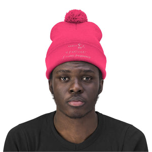 Mathematical "Who is God" Pom Pom Beanie