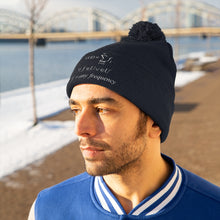 Load image into Gallery viewer, Mathematical &quot;Who is God&quot; Pom Pom Beanie