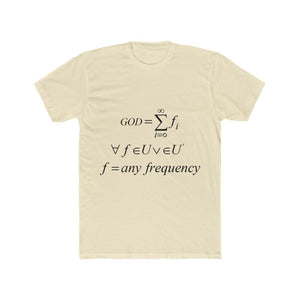 Men's Mathematical "Who is God" Cotton Crew Tee