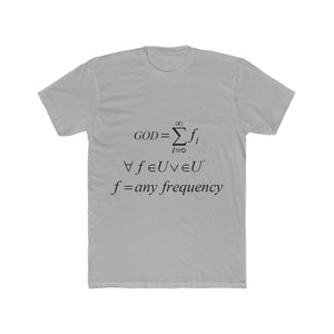 Men's Mathematical "Who is God" Cotton Crew Tee