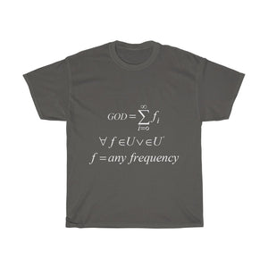 Unisex Mathematical "Who is God" Heavy Cotton Tee