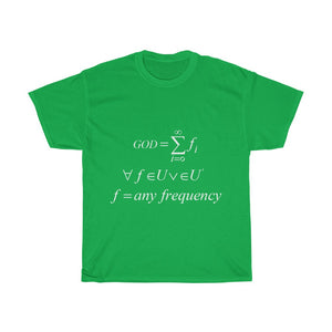 Unisex Mathematical "Who is God" Heavy Cotton Tee