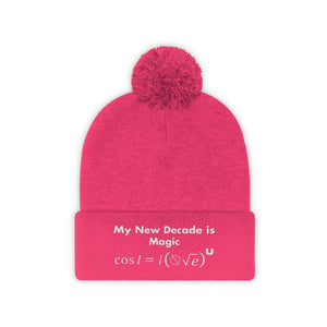 Mathematical "I Love U" Pom Pom Beanie