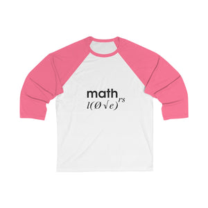 Unisex 3/4 Sleeve Baseball Tee