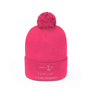 Mathematical "Who is God" Pom Pom Beanie