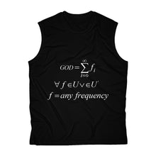 Load image into Gallery viewer, Men&#39;s Sleeveless Mathematical &quot;Who is God&quot; Performance Tee