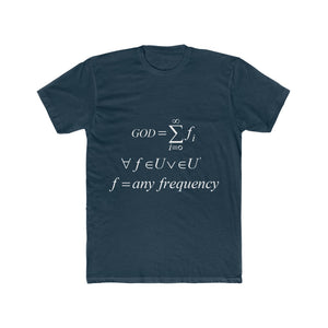 Men's Mathematical "Who is God" Cotton Crew Tee