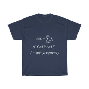 Unisex Mathematical "Who is God" Heavy Cotton Tee
