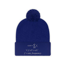 Load image into Gallery viewer, Mathematical &quot;Who is God&quot; Pom Pom Beanie